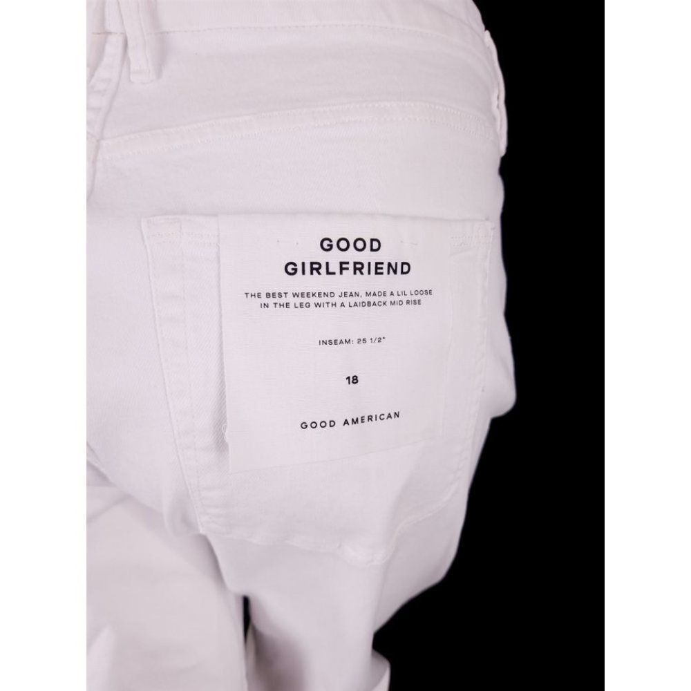 GOOD AMERICAN New Plus Size 18 Good Girlfriend Jeans in White Distressed - Picture 13 of 13
